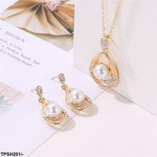 TPSH201 LHY Pear Pearl Pendent Set - TPSH
