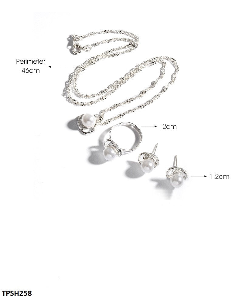 TPSH258 QWN Pearl Pendant Set - CPSH