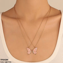TPSH284 QWN Layer Painted Butterfly Pendant - CPSH