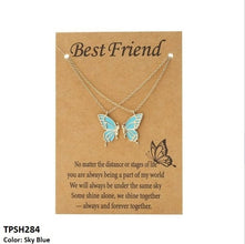TPSH284 QWN Layer Painted Butterfly Pendant - CPSH