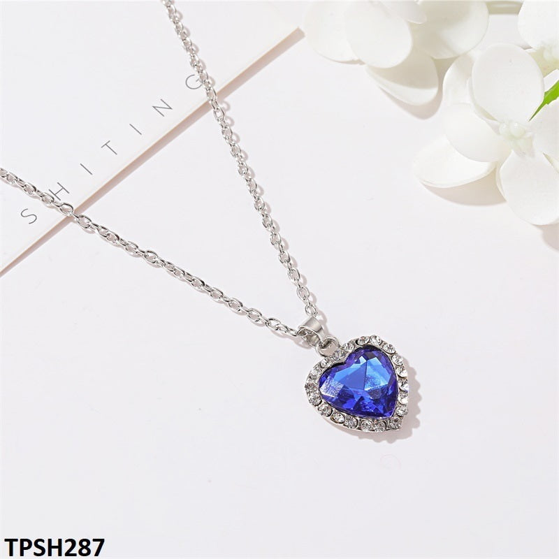 TPSH287 QWN Heart Pendant Necklace - CPSH