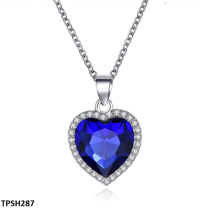 TPSH287 QWN Heart Pendant Necklace - CPSH