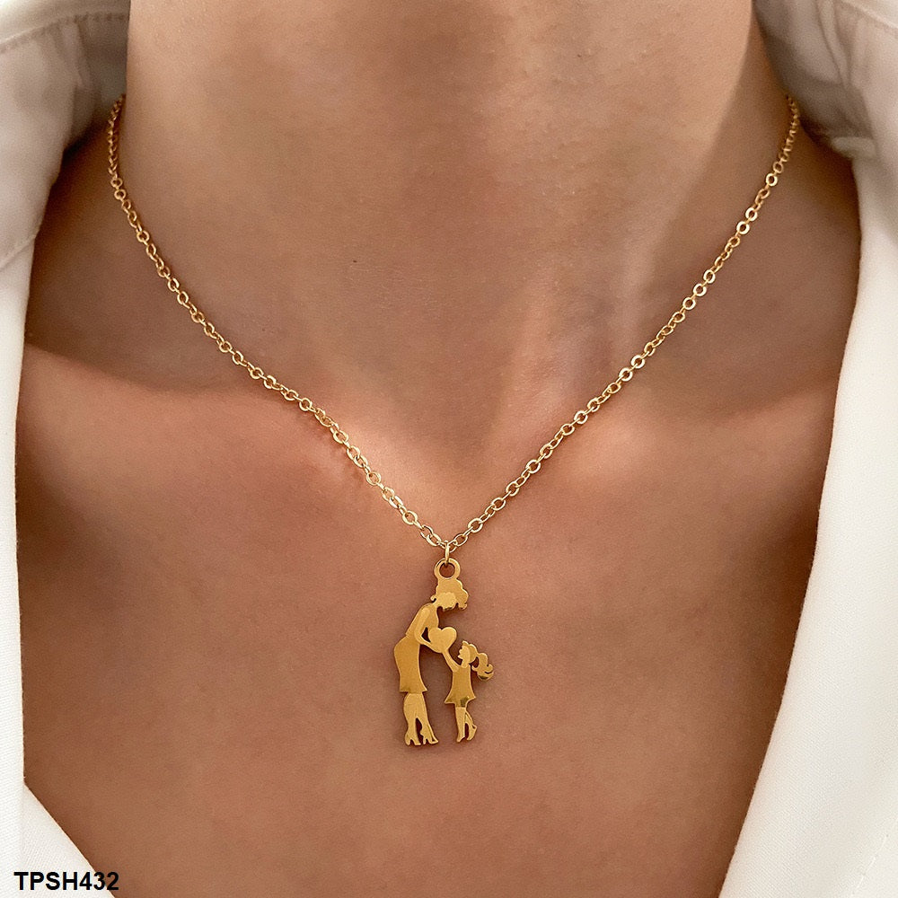 TPSH432  QWN Mother Love Pendent With Chain - CPSH