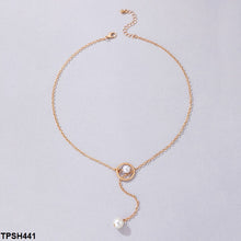 TPSH441 YYE Twin Pearl Pendent With Chain - CPSH