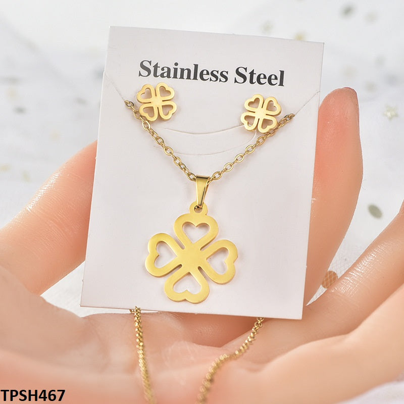 TPSH467 ZXS 4 Heart Pendant Set - CPSH