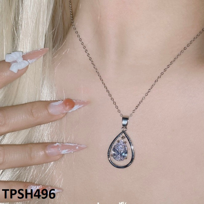 TPSH496 YJF Double Tear Pendent Single - TPSH