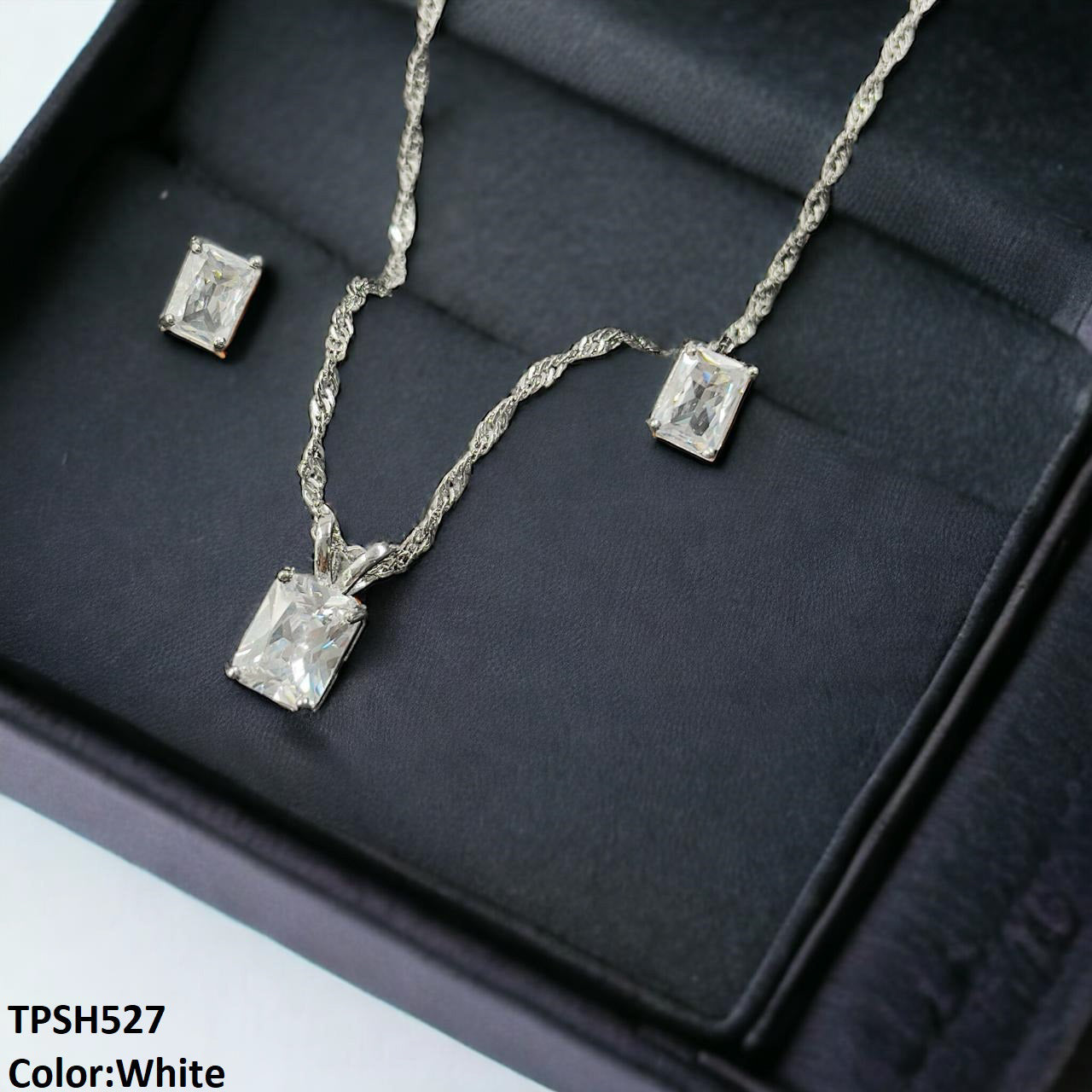 TPSH527 SHJ Rectangle Pendent Set - TPSH