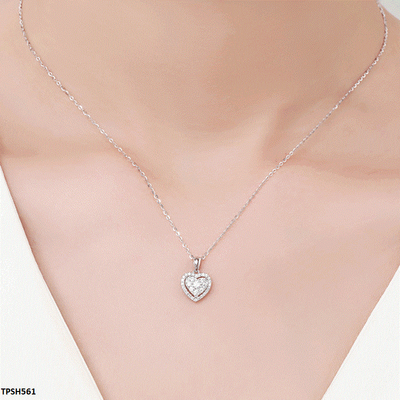 TPSH561 CSH Heart Pendent With Chain - TPSH