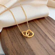 TPSH578 DGF Double Heart Stainless Steel Pendent -CPSH