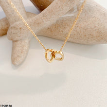 TPSH578 DGF Double Heart Stainless Steel Pendent -CPSH