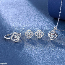 TPSH588 JJF Clover Pendent Set-CPSH