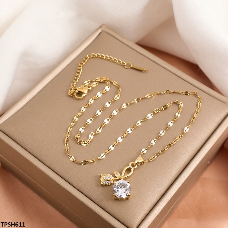 TPSH611 QWN Flower Circle Drop Pendent -CPSH
