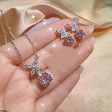 TPSH617 KYC  Marquise Round Drop Pendant Set - TPSH