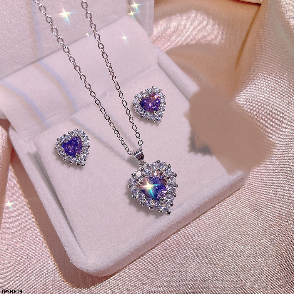 TPSH619 KYC  Heart Pendant Set - TPSH