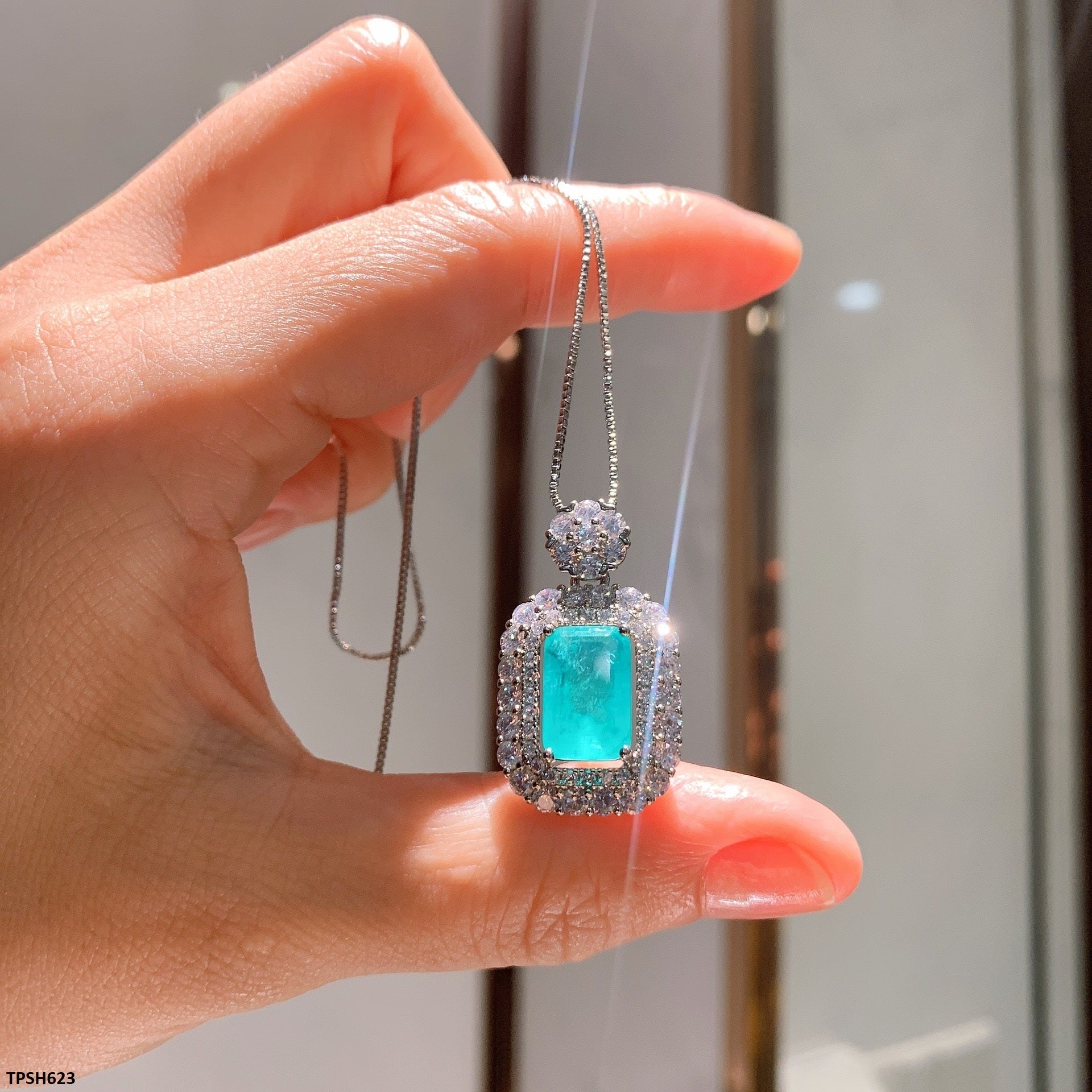 TPSH623 KRL Rectangle/Tear Pendant - TPSH
