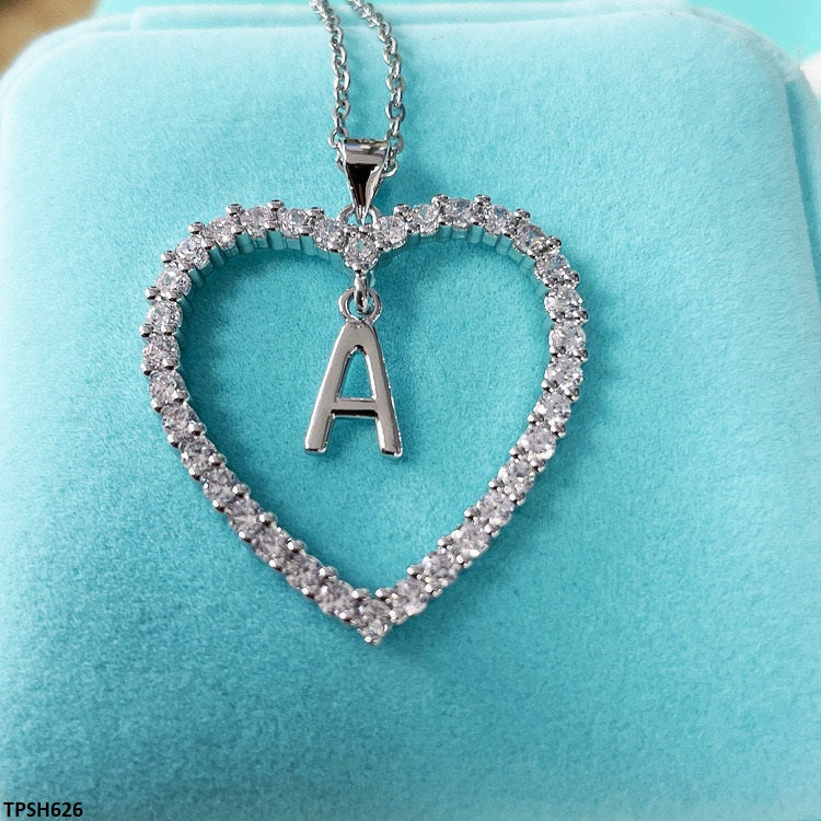 TPSH626 ZFQ A Alphabet/Heart Pendant - TPSH