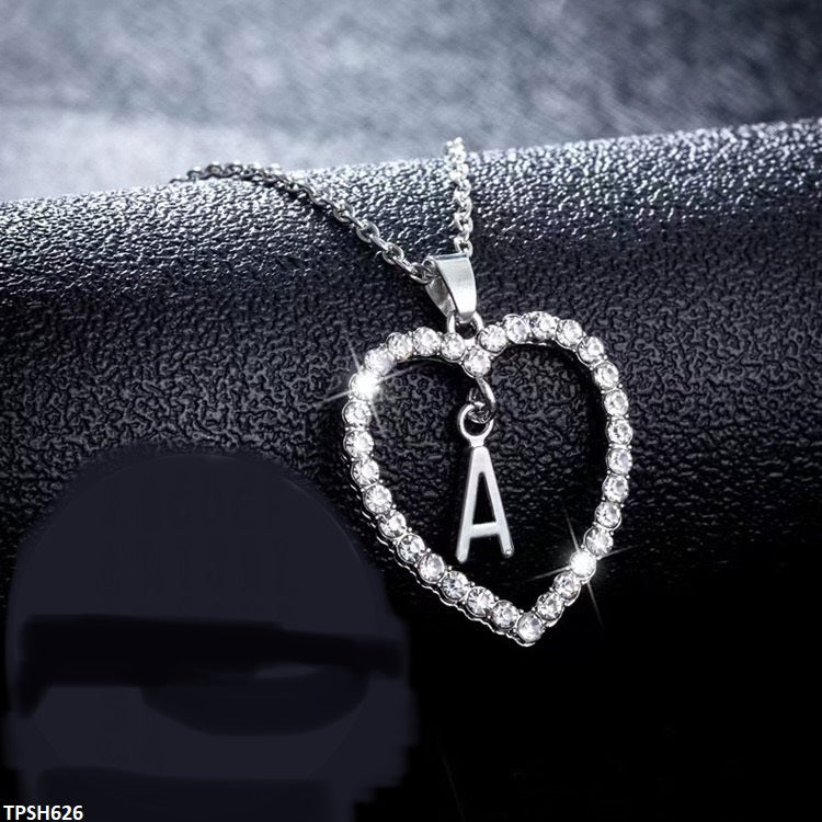 TPSH626 ZFQ A Alphabet/Heart Pendant - TPSH