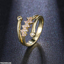 TRGH00146 BYJ Double Face Trendy Ring - TRGH