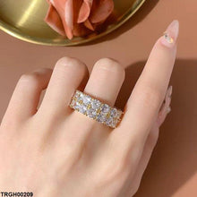 TRGH00209 KYC Round Double Stone Ring - TRGH