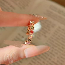 TRGH00211 GWH Round Multi stone ZIRCON Ring Adjustable - TRGH