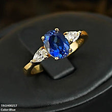 TRGH00217 KRL Oval Stone ZIRCON Stone Ring Adjustable -TRGH