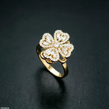 TRGH00218 BYJ Heart Zircon Spiner Ring - TRGH