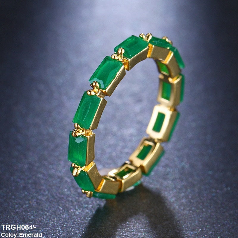TRGH064 BYJ Baguette Ring - TRGH