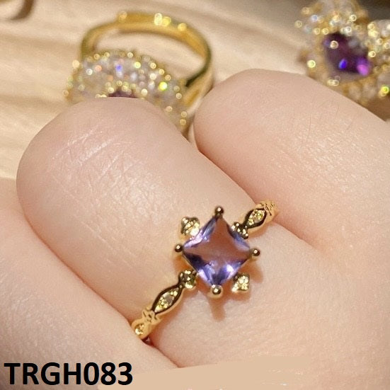 TRGH083 YJF Braid Square Adjustable Ring-TRGH