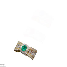 TRGH093 GWH Oval/Circle Layered Ring Adjustable - TRGH