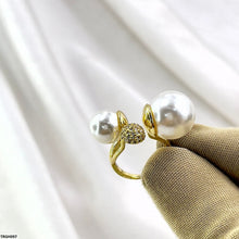 TRGH097 YXG Double Pearl Ring Adjustable - TRGH
