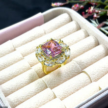 TRGH098 YXG Marquise Border Cushion Ring Adjustable - TRGH
