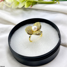TRGH105 YXG Pearl Flower Ring Adjustable - TRGH