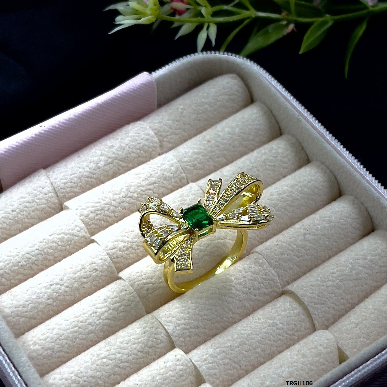 TRGH106 YXG Rectangle Bow Ring Adjustable - TRGH