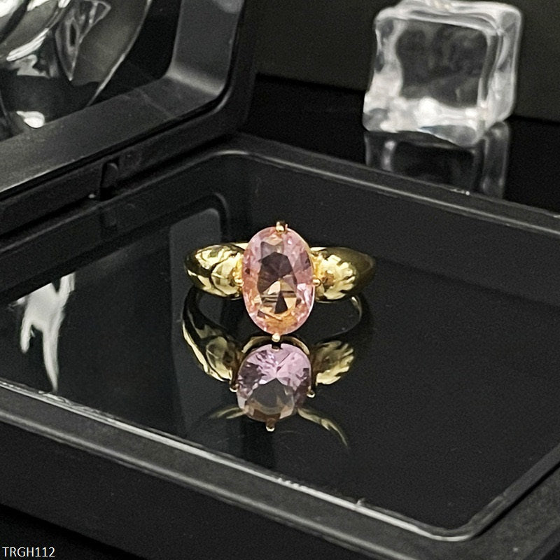 TRGH112 SJS Oval Stone Ring Adjustable - TRGH