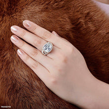 TRSH00759 CSH Elegant Leaf and Stone Ring - TRSH