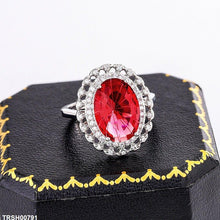 TRSH00791 KYC Redish Oval Stone Ring - TRSH