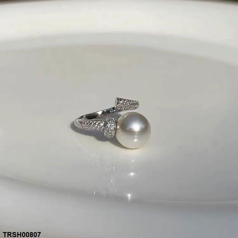 TRSH00807 CJD Round Pearl Ring Adjustable - TRSH