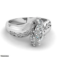 TRSH00826 YLE Marquise Round Ring - TRSH