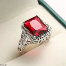 TRSH00827 YLE Square Stone Ring - TRSH
