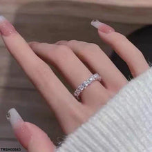 TRSH00843 SJS Round Stone Ring Adjustable - TRSH