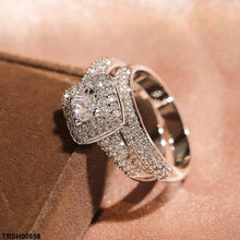 TRSH00858 KYC Square Couple Ring - TRSH
