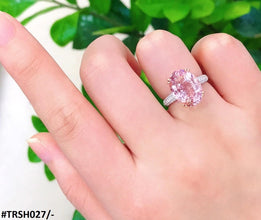 TRSH027 KRL Pink Cocktail Adjustable Ring - TRSH