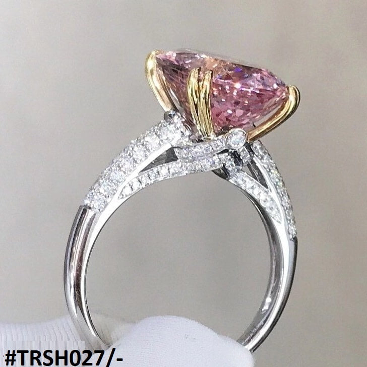 TRSH027 KRL Pink Cocktail Adjustable Ring - TRSH