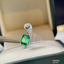 TRSH043 KRL Pear & Rectangle Adjustable Ring - TRSH