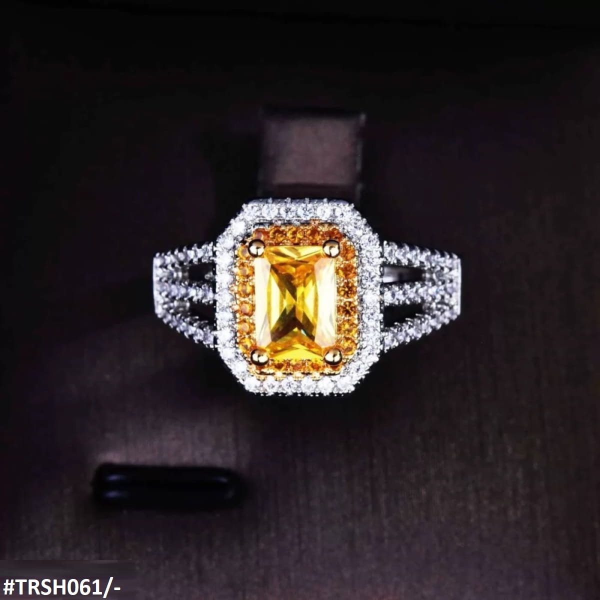 TRSH061 GWH Layer Cocktail Ring Adjustable - TRSH