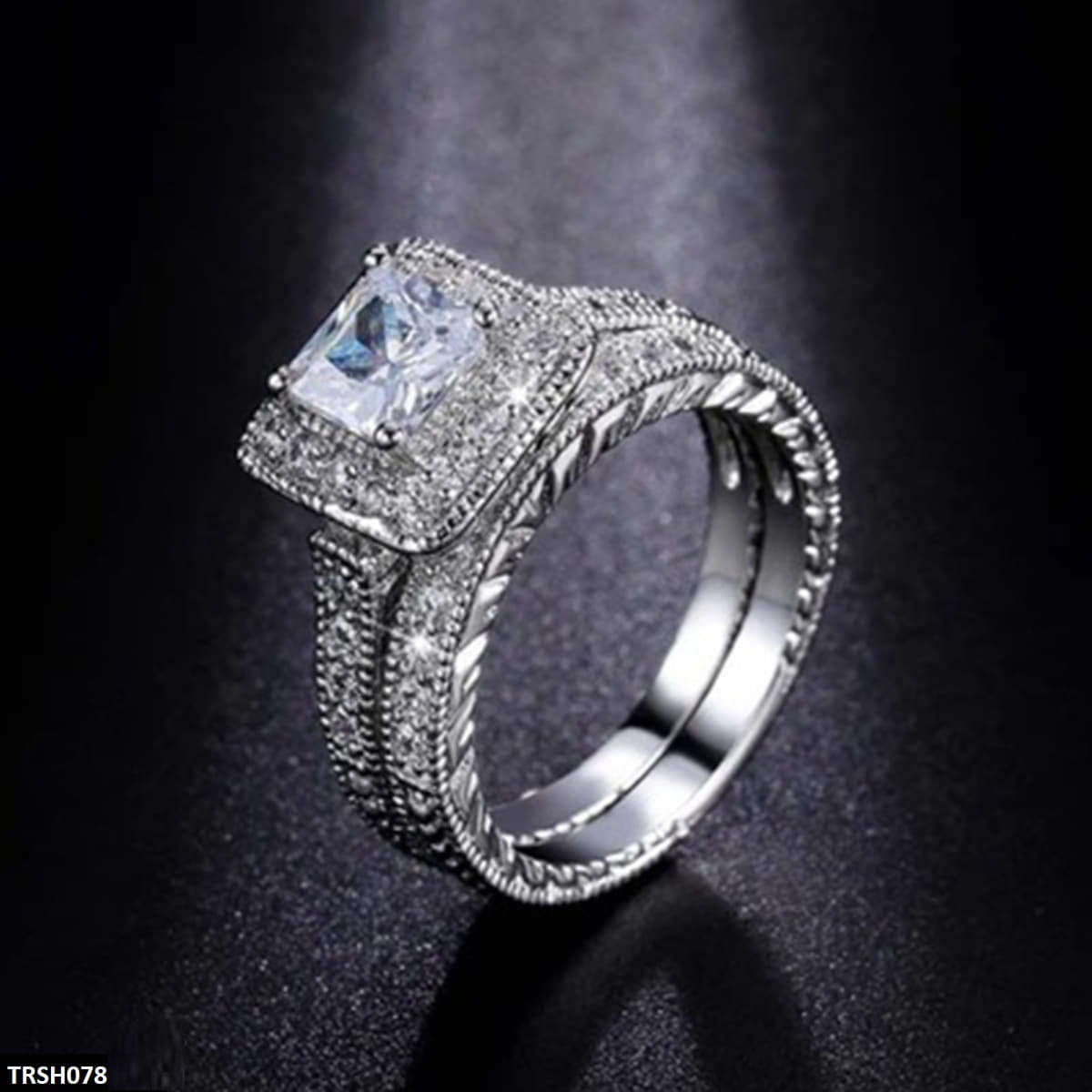 TRSH078 GWH Square Couple Ring - TRSH