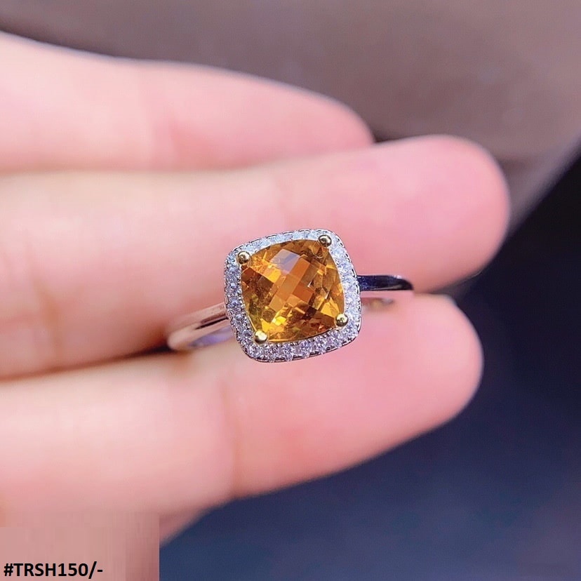 TRSH150 KRL Yellow Cushion Adjustable Ring - TRSH