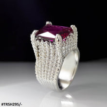 TRSH295 KYC Redish Cathedral Ring - TRSH