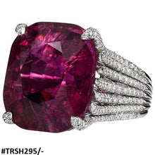 TRSH295 KYC Redish Cathedral Ring - TRSH