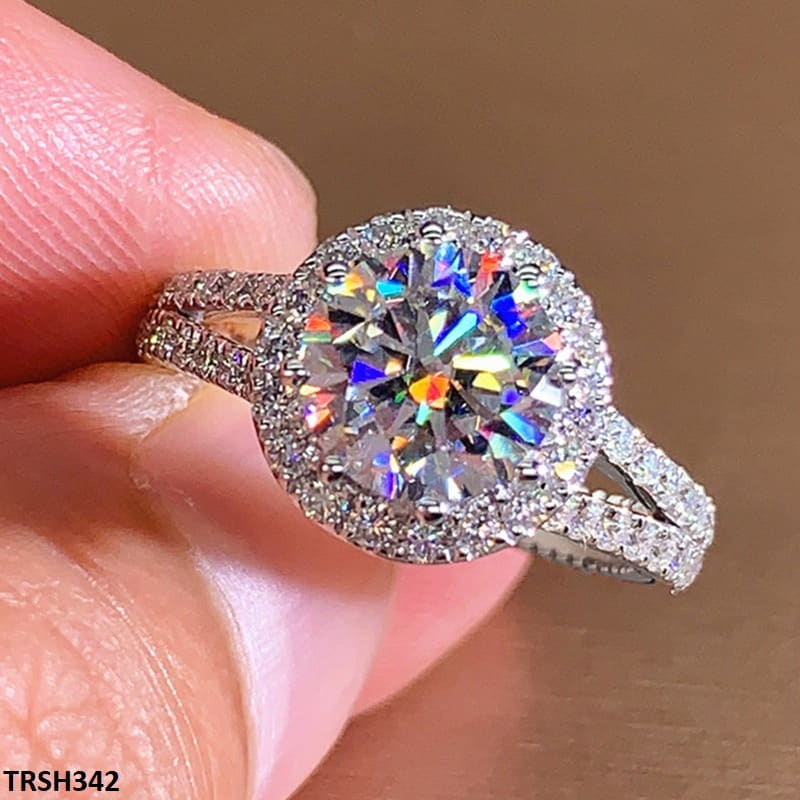 TRSH342 CSH Cathredral Crystal Step Ring - TRSH